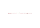 Wreath of Peace Deluxe Boxed Holiday Cards (20 cards, 21 self-sealing envelopes)