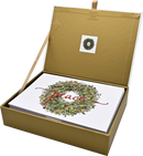 Wreath of Peace Deluxe Boxed Holiday Cards (20 cards, 21 self-sealing envelopes)