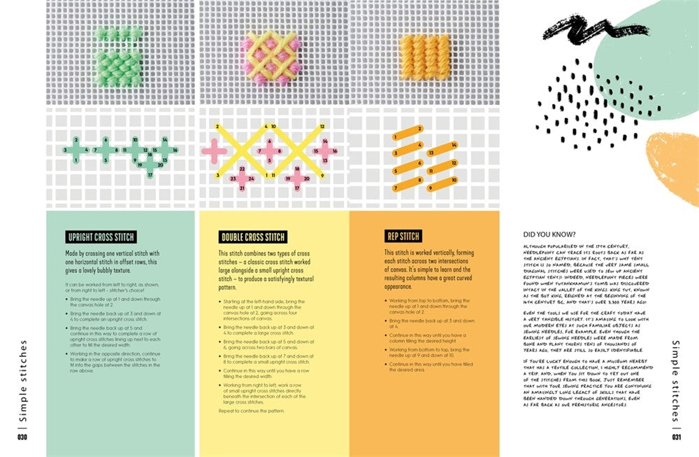 Needlepoint: A Modern Stitch Directory: Over 100 creative stitches and techniques for tapestry embroidery