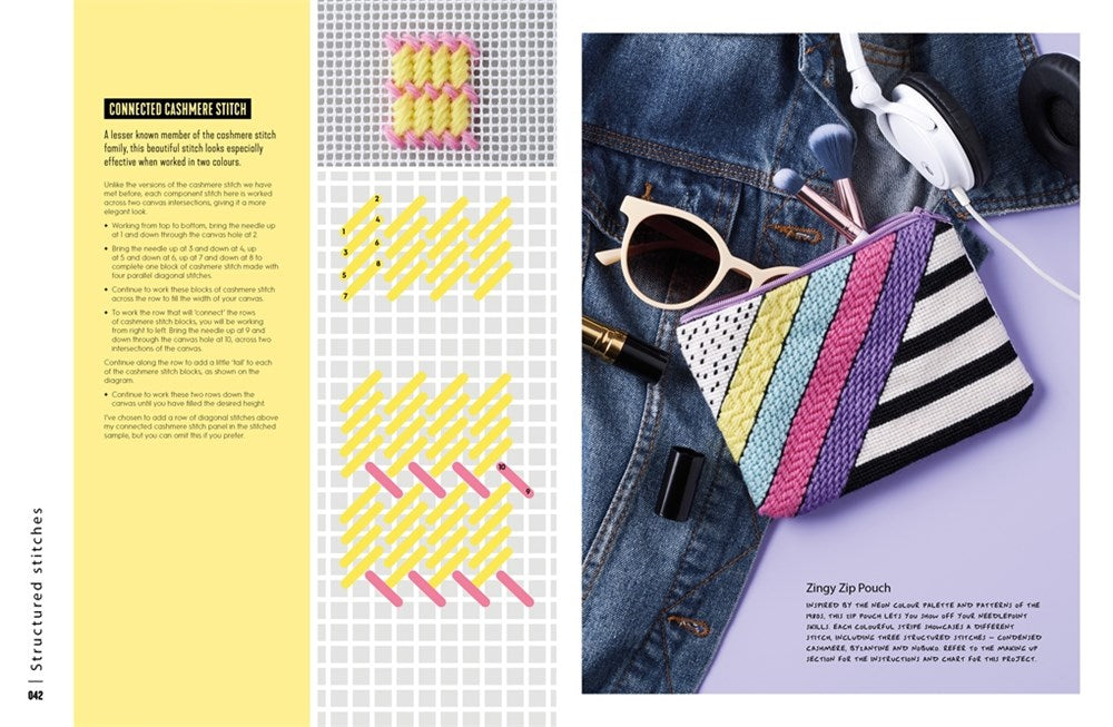 Needlepoint: A Modern Stitch Directory: Over 100 creative stitches and techniques for tapestry embroidery