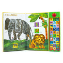 World of Eric Carle, Hear Bear Roar 30-Button Animal Sound Book - Great for First Words - PI Kids