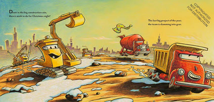 Construction Site on Christmas Night: (Christmas Book for Kids, Children's Book, Holiday Picture Book)