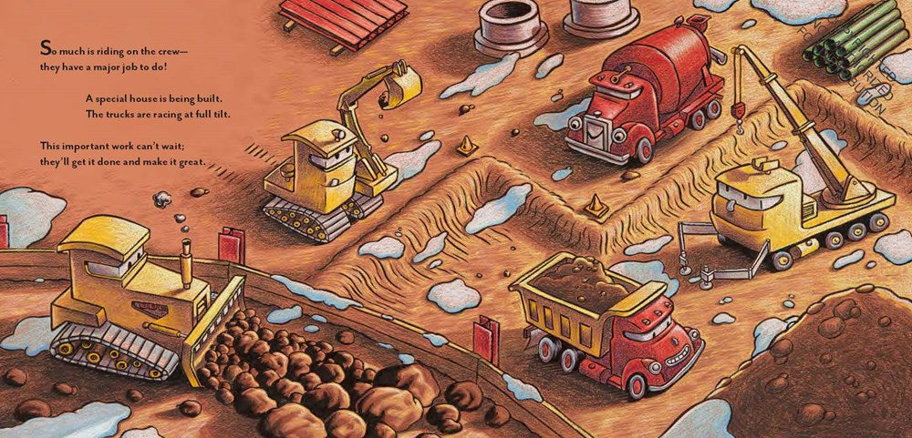 Construction Site on Christmas Night: (Christmas Book for Kids, Children's Book, Holiday Picture Book)