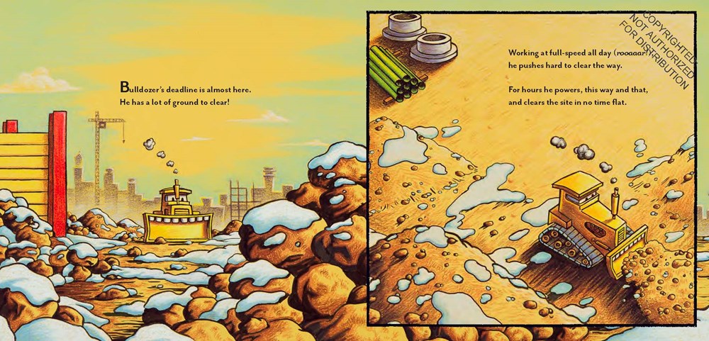 Construction Site on Christmas Night: (Christmas Book for Kids, Children's Book, Holiday Picture Book)