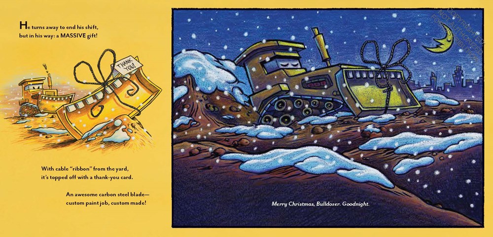Construction Site on Christmas Night: (Christmas Book for Kids, Children's Book, Holiday Picture Book)