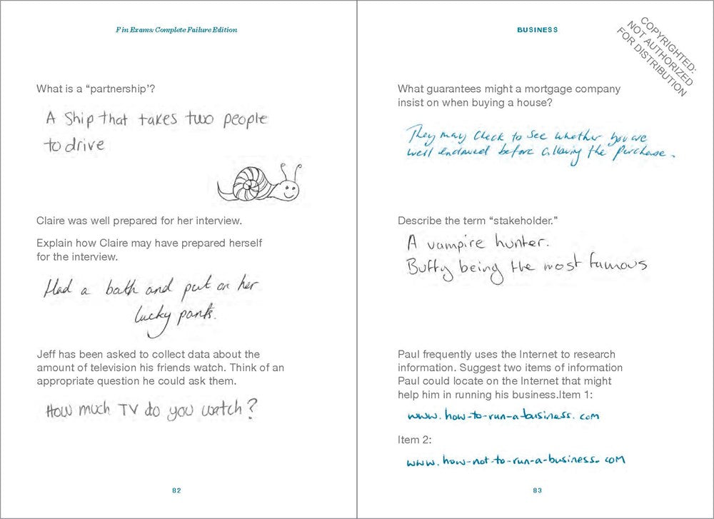 F in Exams: Complete Failure Edition