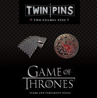 Game of Thrones Twin Pins: Stark and Targaryen Sigils : Two Enamel Pins (Enamel Pin Sets, Game of Thrones Buttons, Jewelry from Books)