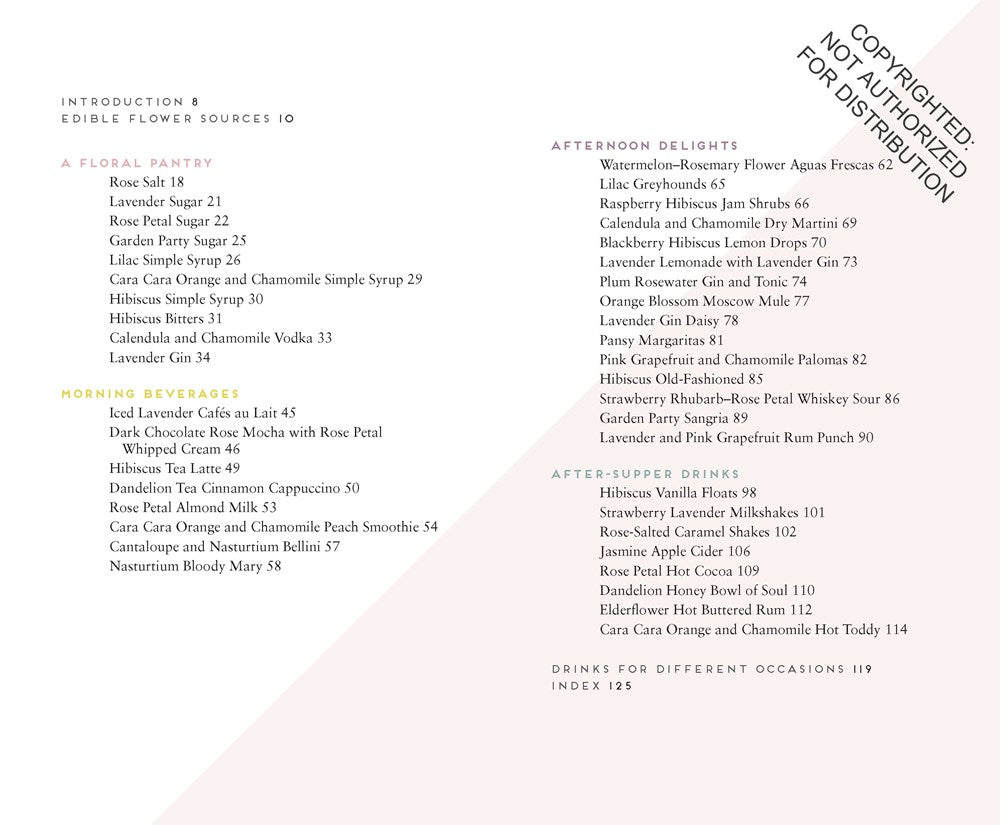 Floral Libations