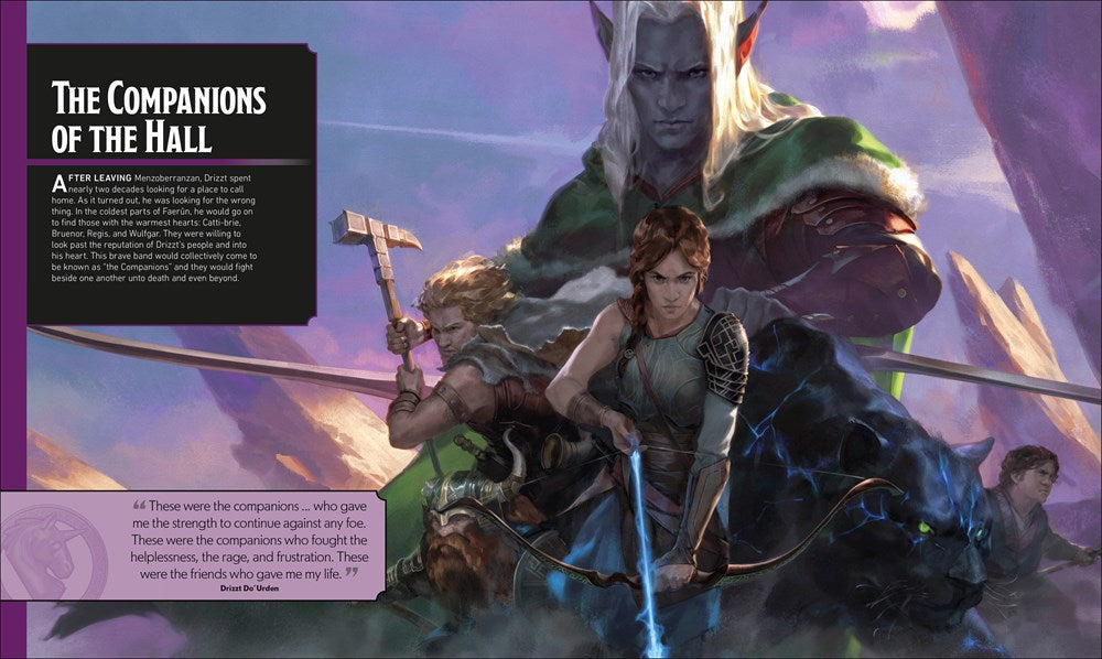 Dungeons and Dragons The Legend of Drizzt Visual Dictionary