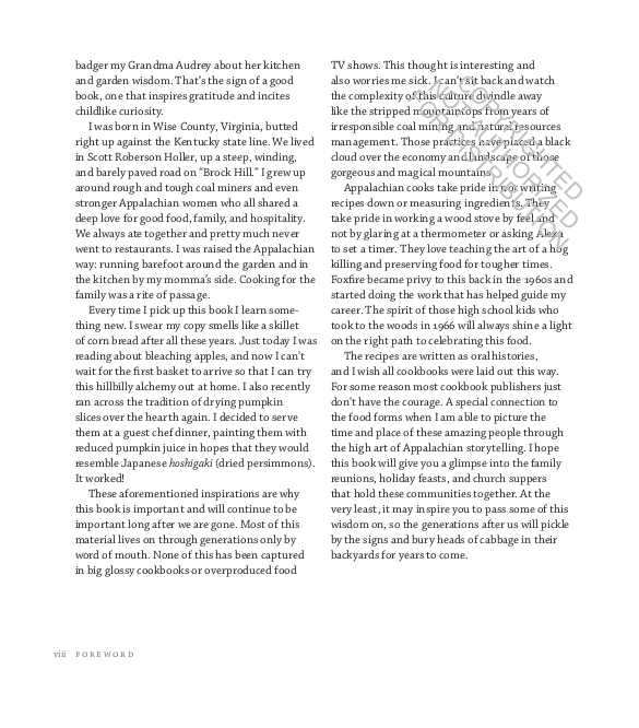 The Foxfire Book of Appalachian Cookery