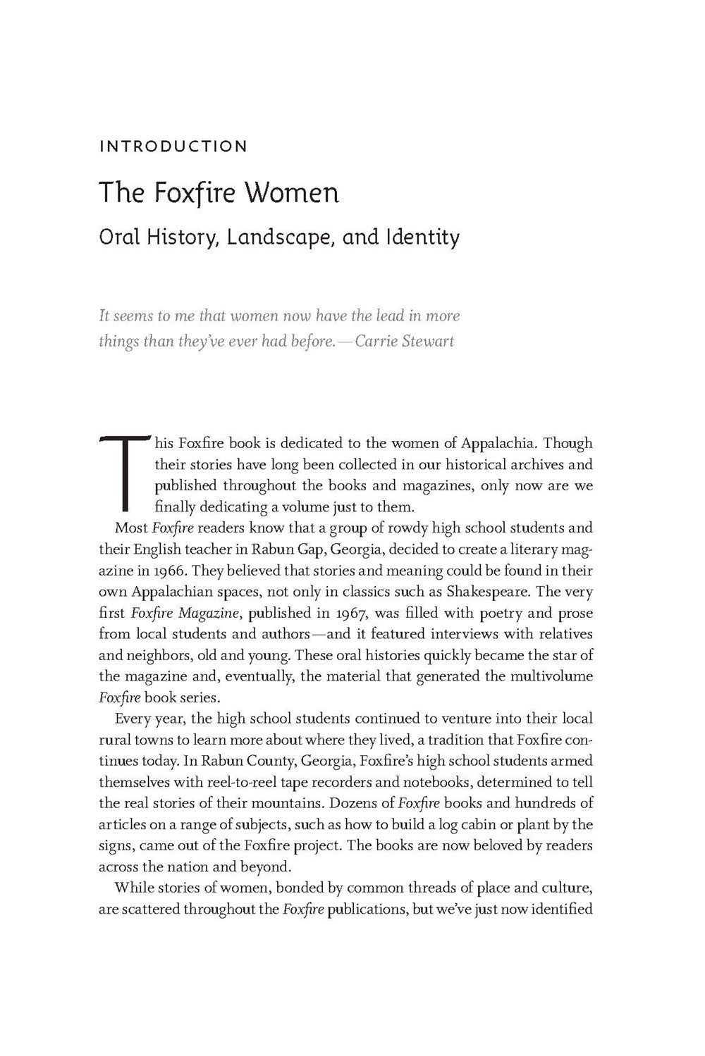 The Foxfire Book of Appalachian Women