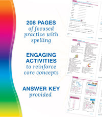 Spectrum Spelling Workbook Grade 2, Ages 7 to 8, 2nd Grade Spelling Workbook, Phonics, Handwriting Practice with Sight Words, Vowels, and Compound Words With English Dictionary - 208 Pages