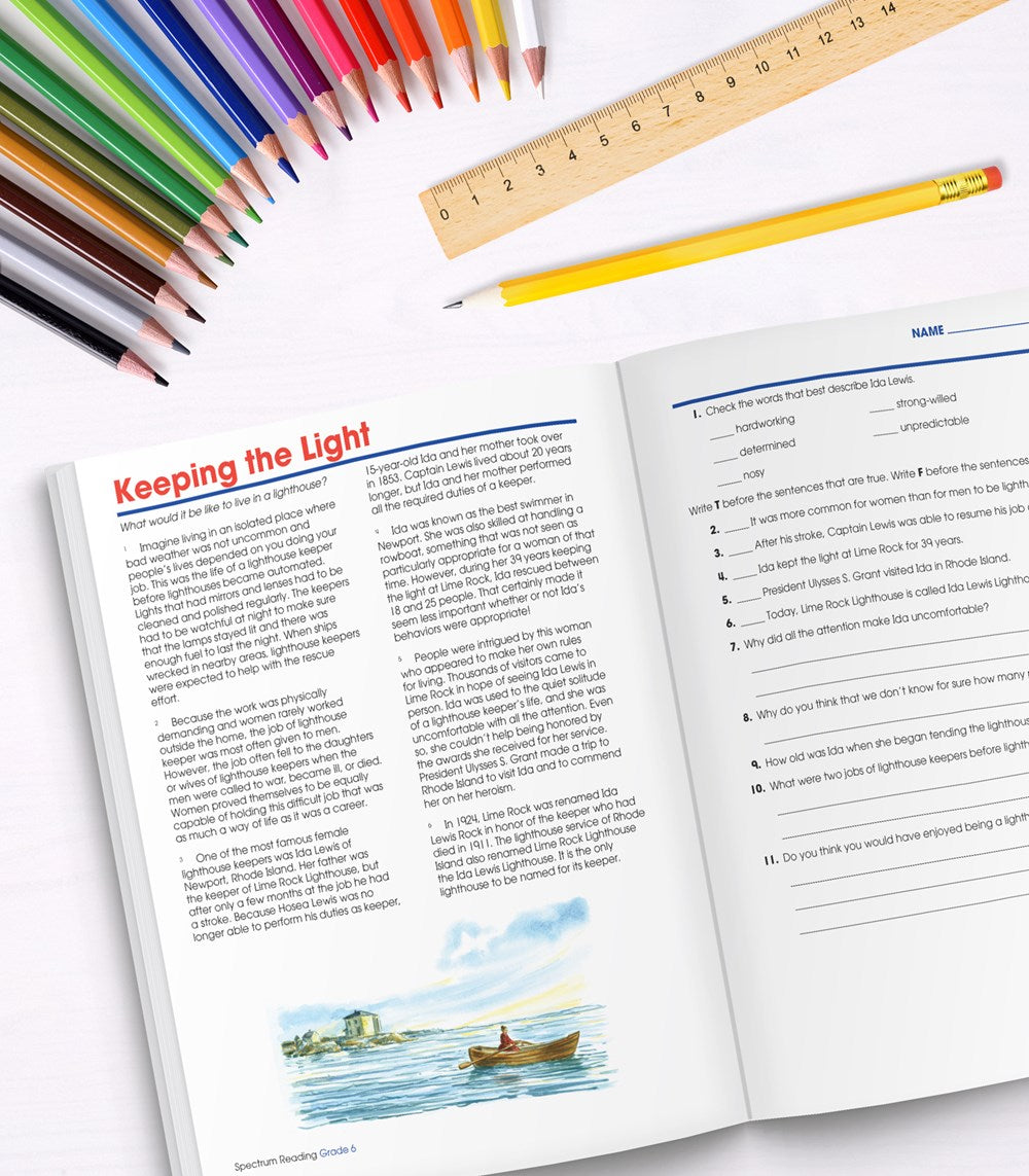 Spectrum Reading Workbook, Grade 6