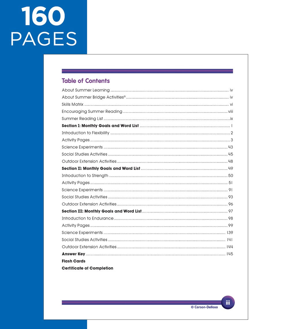 Summer Bridge Activities 2nd to 3rd Grade Workbooks, Activity Book With Math, Reading Comprehension, Science, Fitness, Social Studies, Writing Practice, and Flash Cards (Volume 4)