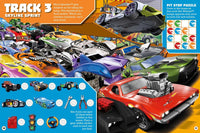Hot Wheels: The Big Race Seek and Find: 100% Officially Licensed by Mattel, Over 200 Stickers, Perfect for Car Rides for Kids Ages 4 to 8 Years Old