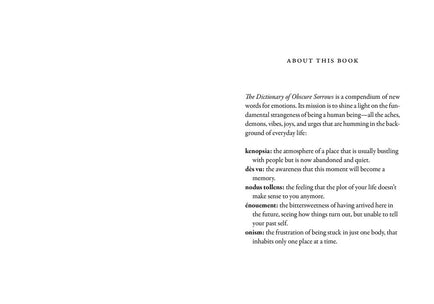 The Dictionary of Obscure Sorrows