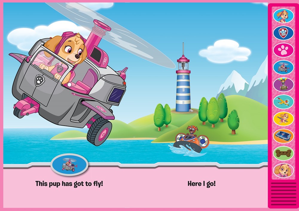 Nick Jr. PAW Patrol - I'm Ready to Read with Skye - Interactive Read-Along Sound Book - Great for Early Readers - PI Kids