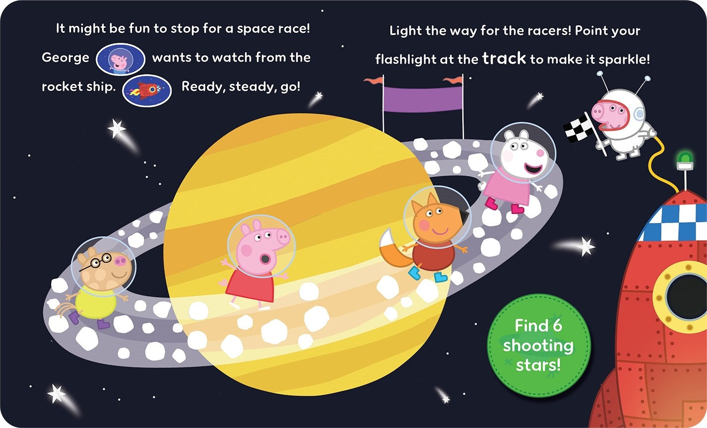 Peppa Pig - Moonlight Bright Sound Book and Sound Flashlight Toy Set - PI Kids