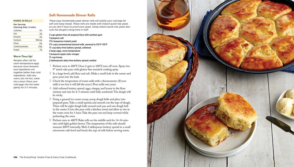 The Everything Gluten-Free & Dairy-Free Cookbook: 300 Simple and Satisfying Recipes without Gluten or Dairy (Everything(r) Series)