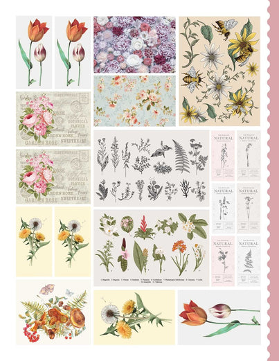 Junk Journal Cutouts: Vintage Designs: From Botanicals to Travel, 350+ Timeless Images for Creative Journaling (My Junk Journal Supplies)