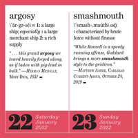 365 New Words-A-Year Page-A-Day Calendar 2022