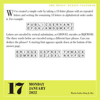 Mensa 365 Brain Puzzlers Page-A-Day Calendar 2022