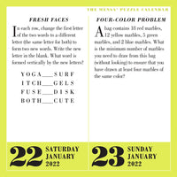 Mensa 365 Brain Puzzlers Page-A-Day Calendar 2022