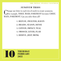 Mensa 365 Brain Puzzlers Page-A-Day Calendar 2022