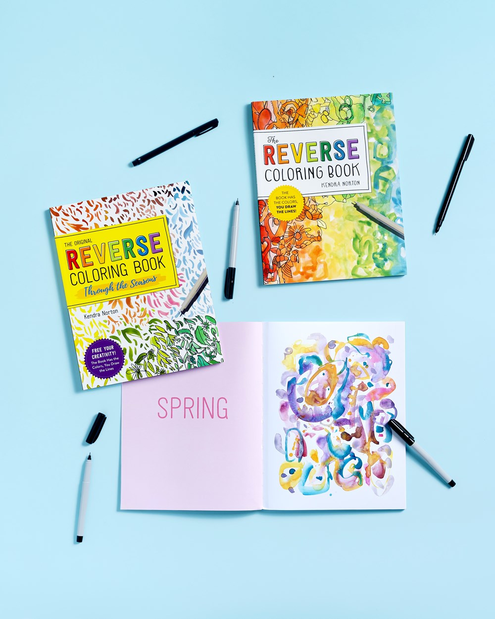 The Reverse Coloring Book(tm): The Book Has the Colors, You Draw the Lines!