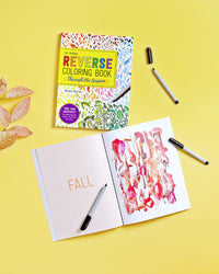 The Reverse Coloring Book(tm): Through the Seasons: The Book Has the Colors, You Make the Lines