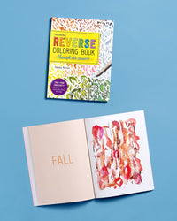 The Reverse Coloring Book(tm): Through the Seasons: The Book Has the Colors, You Make the Lines