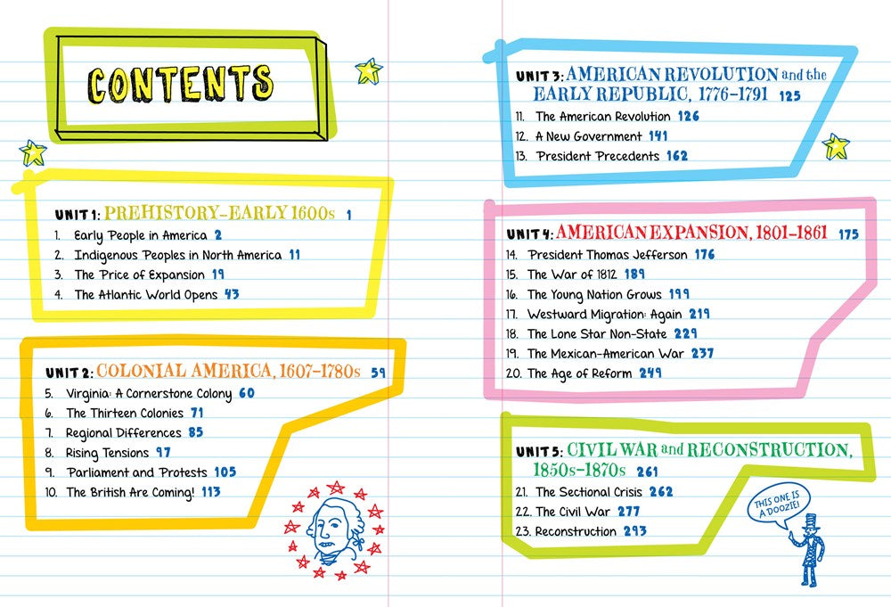 Everything You Need to Ace U.S. History in One Big Fat Notebook, 2nd Edition: The Complete Middle School Study Guide