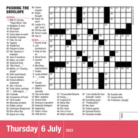 Mensa 10-Minute Crossword Puzzles Page-A-Day Calendar 2023