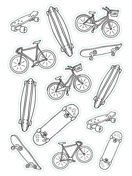 Color Your Own Stickers: 500 Stickers to Design, Color, and Customize (Pipsticks+Workman)