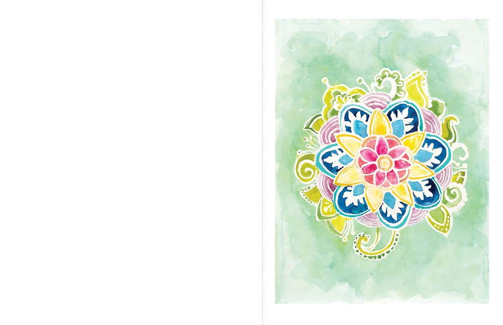 The Reverse Coloring Book(tm): Mindful Journeys: Be Calm and Creative: The Book Has the Colors, You Draw the Lines