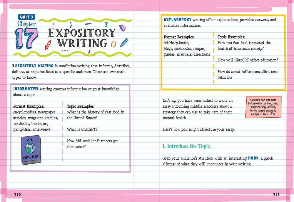 The Big Fat Middle School English Language Arts Workbook: 100+ ELA Practice Exercises (Big Fat Notebooks)