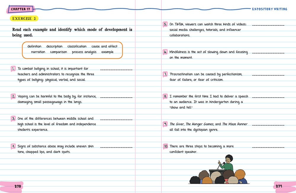 The Big Fat Middle School English Language Arts Workbook: 100+ ELA Practice Exercises (Big Fat Notebooks)