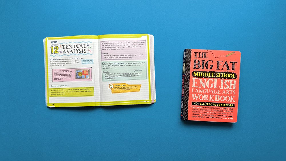 The Big Fat Middle School English Language Arts Workbook: 100+ ELA Practice Exercises (Big Fat Notebooks)