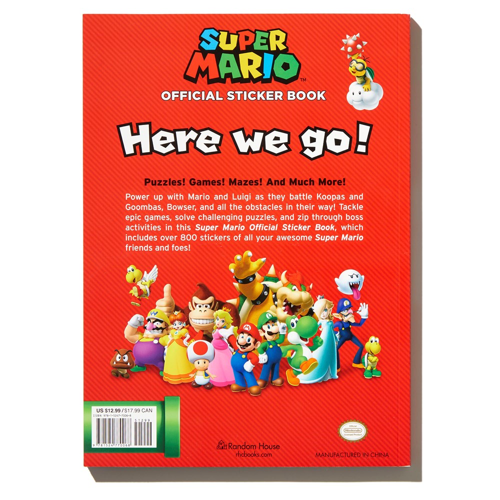 Super Mario Official Sticker Book (Nintendo(r)): Over 800 Stickers!