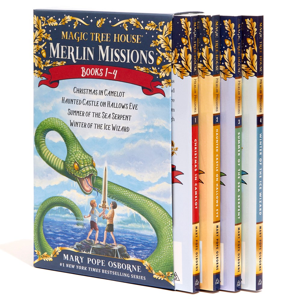 Magic Tree House Merlin Missions Books 1-4 Boxed Set