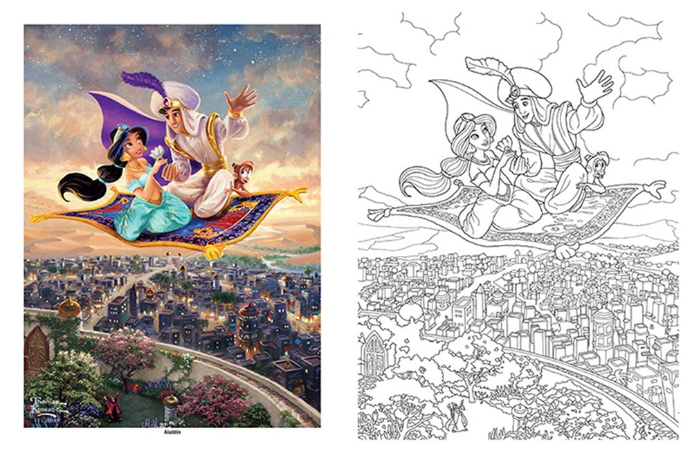 Disney Dreams Collection Thomas Kinkade Studios Disney Princess Coloring Book