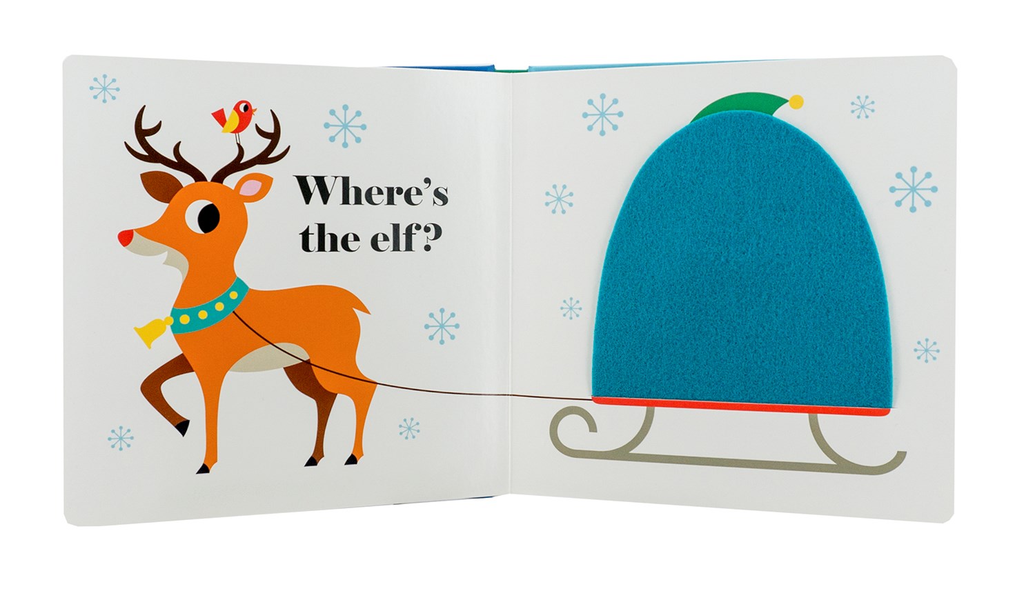 Where's Santa Claus?: (An Interactive, Sensory Lift-the-Flap Book with Felt Flaps and a Mirror for Babies & Toddlers. Christmas Stocking Stuffer Book with a Polar Bear, Elf, & More.) (Where's The)