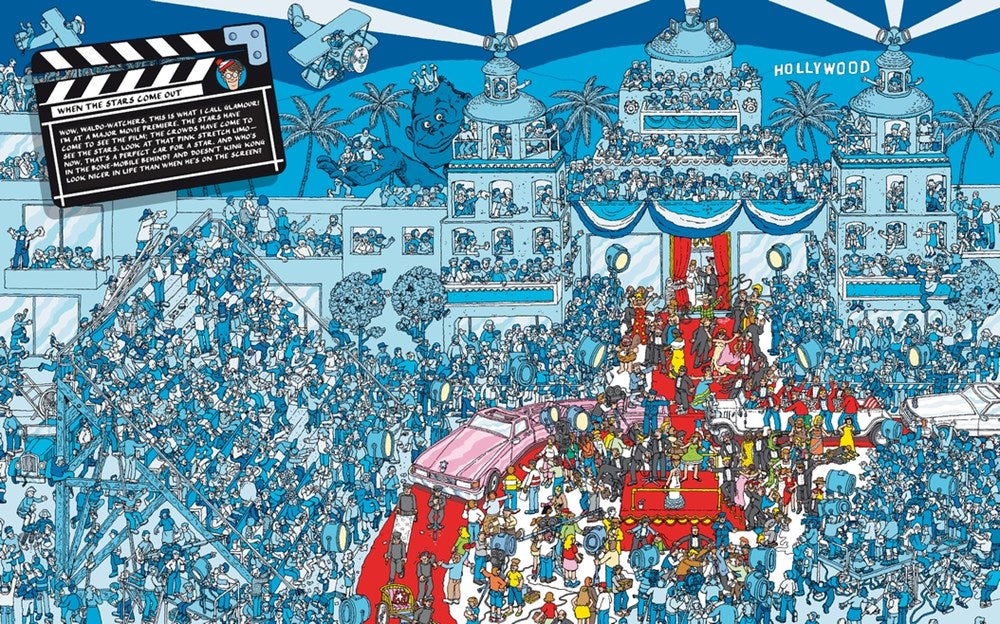 Where's Waldo? In Hollywood: (A Hidden Object Activity Book with Search & Find Puzzles and Spot-the-Difference Game - a Perfect Gift & Travel Companion for All Ages)