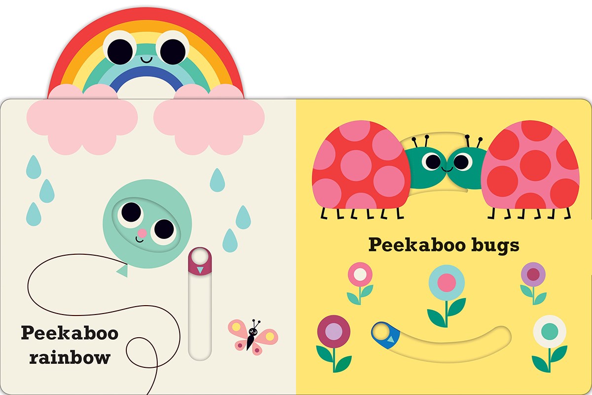 Peekaboo: Love: (An Interactive Board Book for Babies & Toddlers with Mirror & Sliders to Push, Pull, or Turn. Cute Artwork Includes a Strawberry, Rai