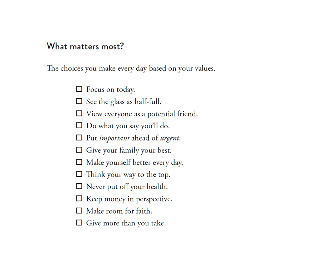 Master What Matters