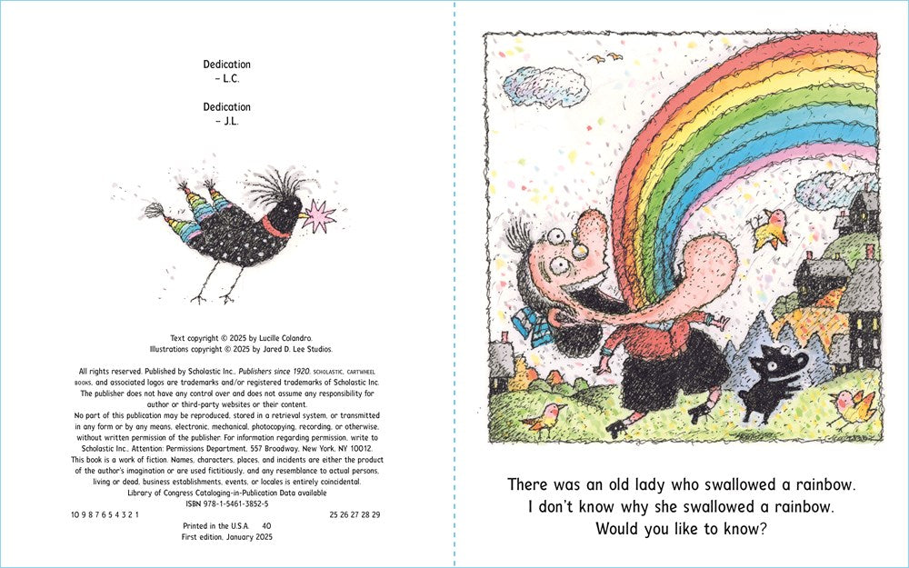 There Was an Old Lady Who Swallowed a Rainbow!
