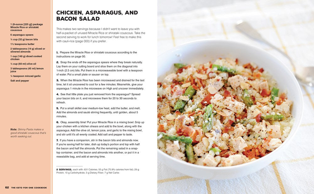The Keto For One Cookbook