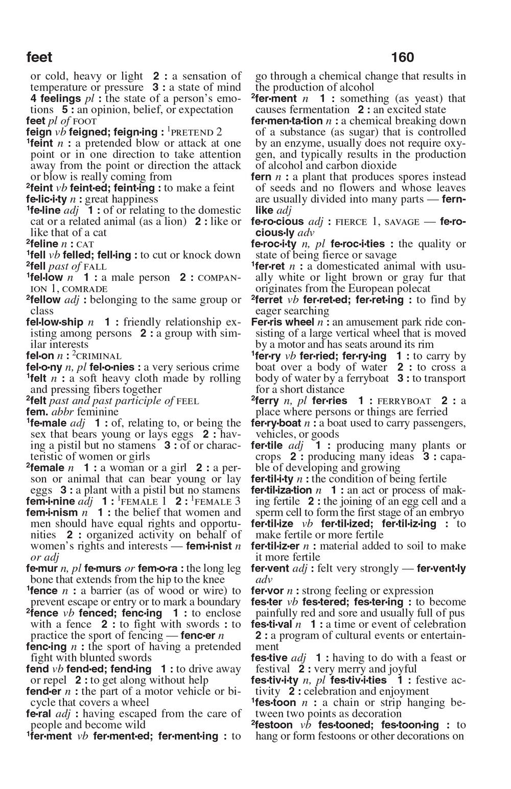 Federal Street Press Webster's Dictionary for Students, Sixth Edition, Newest Edition