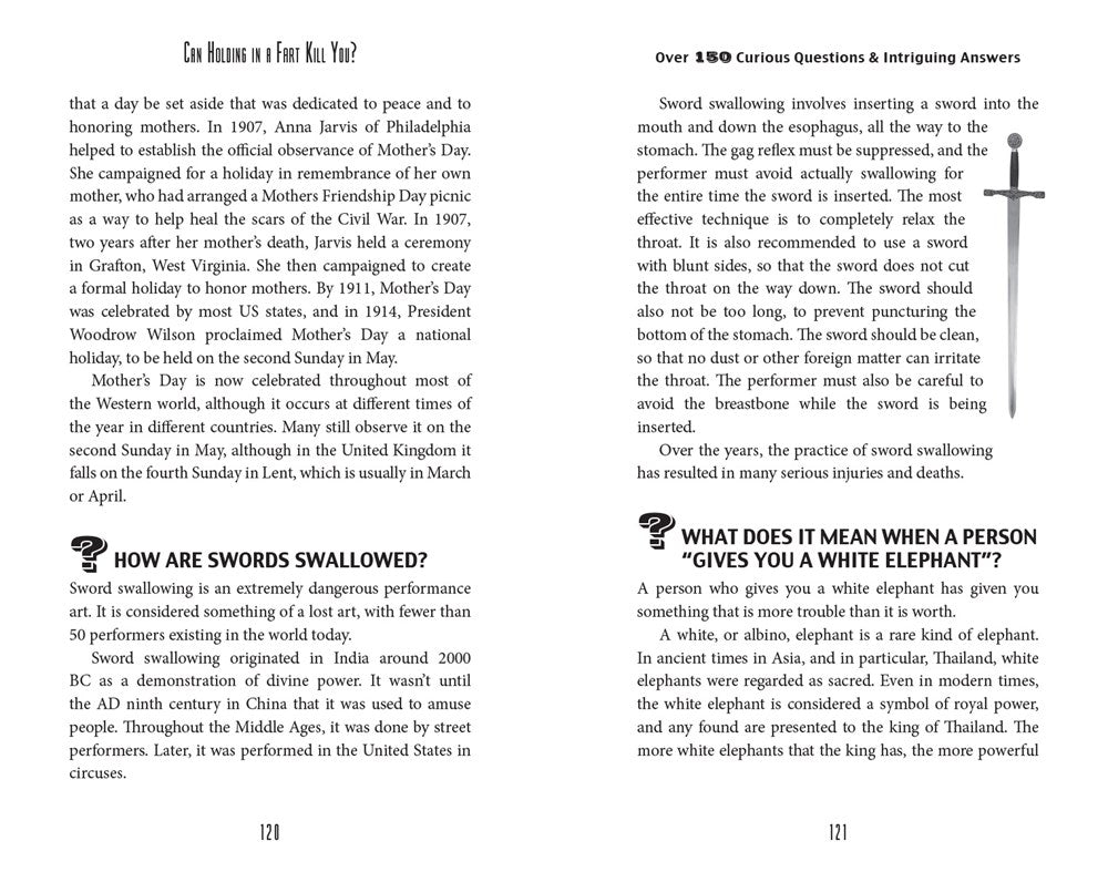 Can Holding in a Fart Kill You?: Over 150 Curious Questions and Intriguing Answers (Fascinating Bathroom Readers)