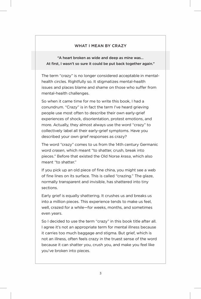 You're Not Crazy--You're Grieving: